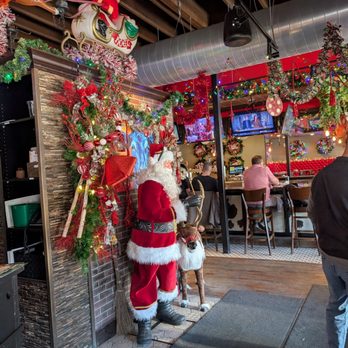 Red Cow Uptown - Santa upon entering - Burgers Near Me - Minneapolis, Minnesota
