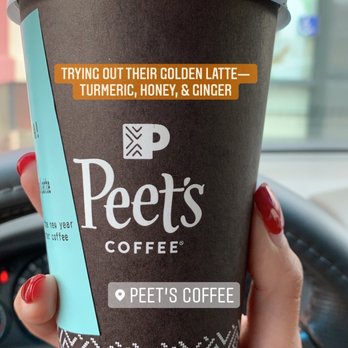Peet's Coffee - Golden Latte -- Turmeric, Honey, & Ginger - Coffee & Tea Near Me - Fairfield, California