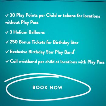 Chuck E. Cheese - star birthday package (1 of 3) - Pizza Near Me - Reno, Nevada