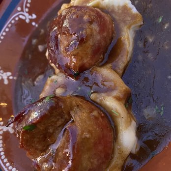 Casa d'Paco - Bacon wrapped filet mignon - Spanish Near Me - Newark, New Jersey Casa d'Paco - Bacon wrapped filet mignon - Spanish Near Me - Newark, New Jersey