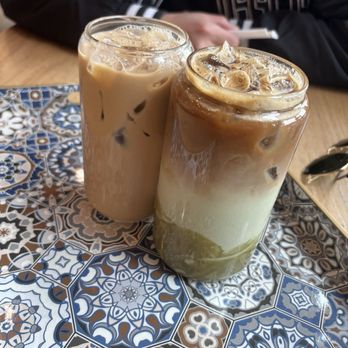 Qamaria Coffee - Iced Mufawaar, Iced Pistachio Latte - Coffee & Tea Near Me - Fullerton, California