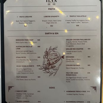 Ilya Restaurant - Menu - Mediterranean Near Me - San Clemente, California
