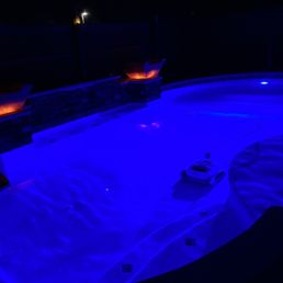 Pool at night