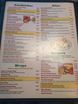 Menu photo 2 George's Coney and Grill Howell, MI