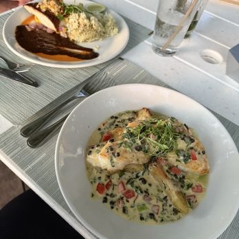 Marker 88 - Grouper Piccata & Blackened Mahi Mahi with Black Garlic sauce - Seafood Near Me - Islamorada, Florida Marker 88 - Grouper Piccata & Blackened Mahi Mahi with Black Garlic sauce - Seafood Near Me - Islamorada, Florida