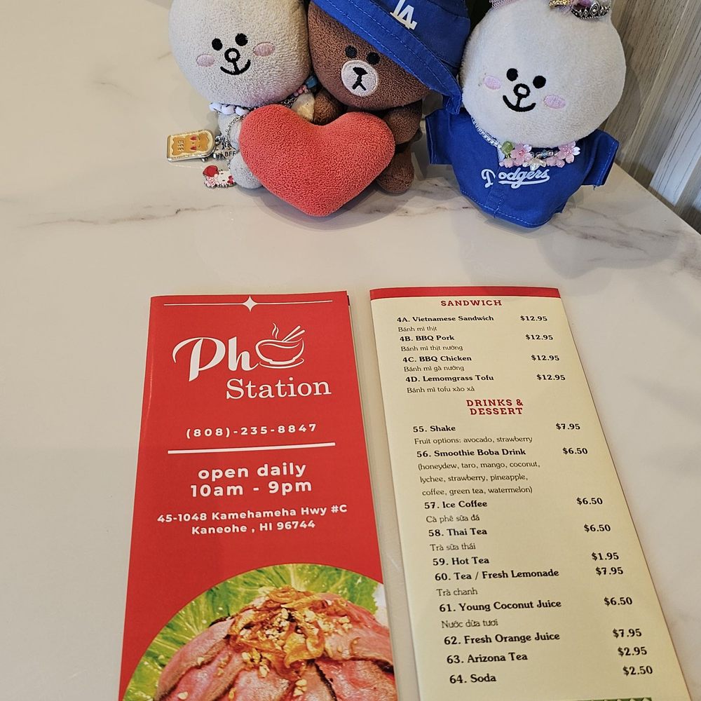 Pho Station - Menu - Vietnamese Near Me - Kaneohe, Hawaii