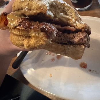 Slater's 50/50 - Peanut butter P.B. & Jellousy Burger - Burgers Near Me - Las Vegas, Nevada Slater's 50/50 - Peanut butter P.B. & Jellousy Burger - Burgers Near Me - Las Vegas, Nevada