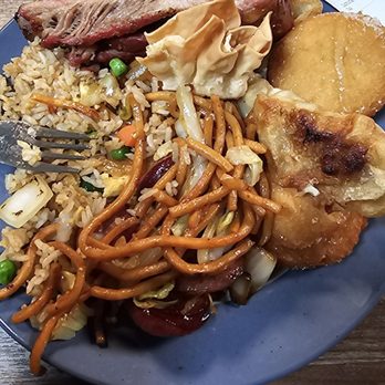 Lin's Grand Buffet - Working on my first plate - Sushi Bars Near Me - Murrieta, California