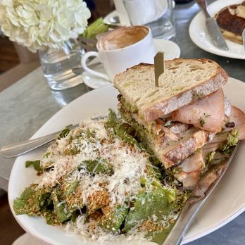 Tiny Boxwoods - The Club Sandwich w/ Caesar salad - Venues & Event Spaces Near Me - Austin, Texas