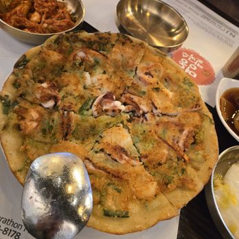 Myung Dong Noodle - Haemul pajeon - Noodles Near Me - Flushing, New York