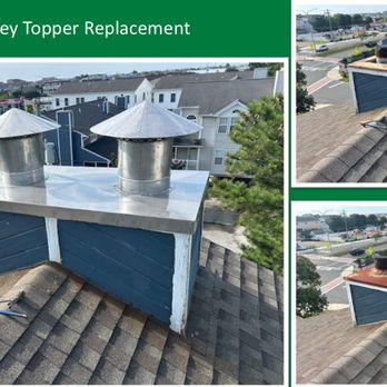Roof Rite - Chimney topper replacement process - Roofing Near Me - Dewey Beach, Delaware