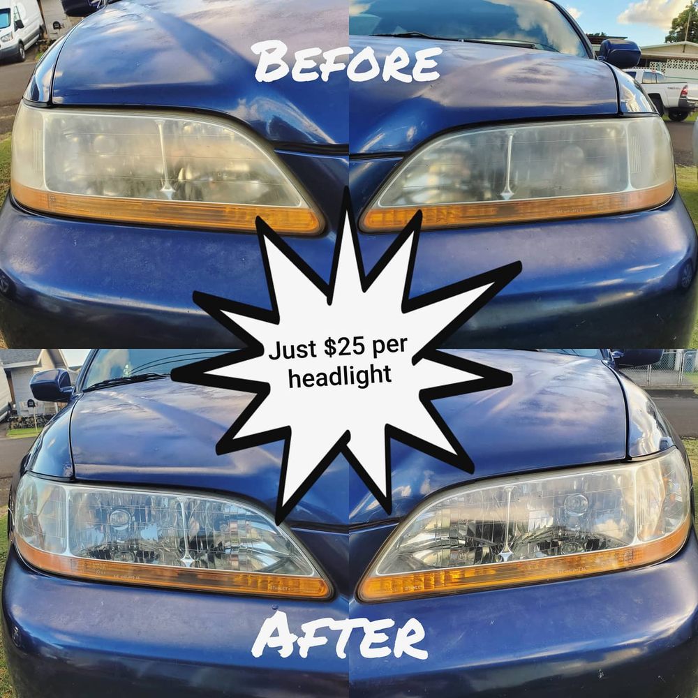 Auto Detailing KAUAI RESTORATION HEADLIGHTS Lihue, Hawaii Phone
