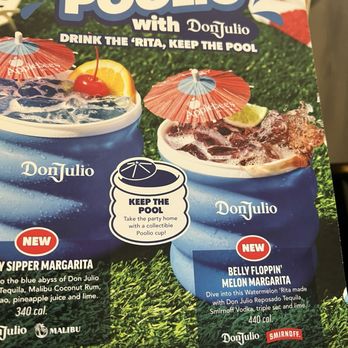 Applebee's Grill + Bar - They had these special pool cups worth the price you get to keep the tub - American Near Me - Del Rio, Texas
