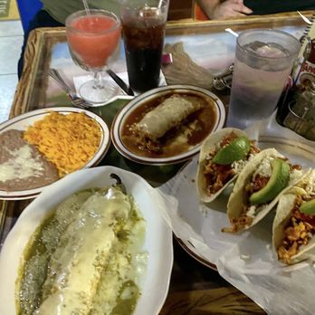 Mi Jalisco Mexican Restaurant - The meal: chipotle mango chicken tacos; chili relleno, chicken tamale, refried beans and fluffy rice - Mexican Near Me - Ruther Glen, Virginia Mi Jalisco Mexican Restaurant - The meal: chipotle mango chicken tacos; chili relleno, chicken tamale, refried beans and fluffy rice - Mexican Near Me - Ruther Glen, Virginia