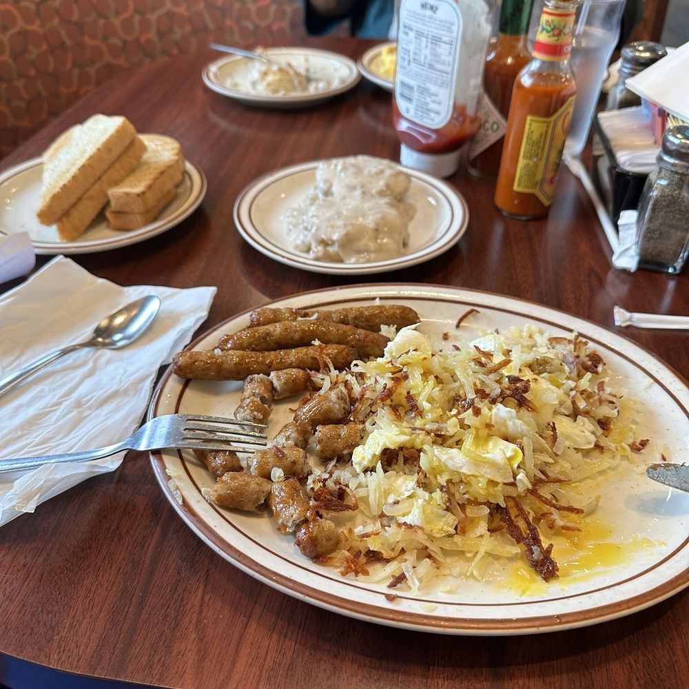 Pancakes R Us - Lumberjack, breakfast all sausage toast, instead of pancakes, - Desserts Near Me - Costa Mesa, California Pancakes R Us - Lumberjack, breakfast all sausage toast, instead of pancakes, - Desserts Near Me - Costa Mesa, California