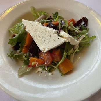 Prime 47- Indy's Steakhouse - Greek Salad split in half in the kitchen for us - Steakhouses Near Me - Indianapolis, Indiana