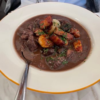 Chez Maggy - Bison Bourguignon - French Near Me - Denver, Colorado Chez Maggy - Bison Bourguignon - French Near Me - Denver, Colorado