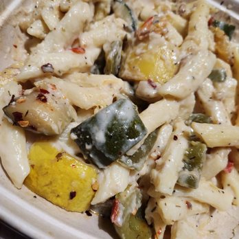 Prop Shop Pizzeria - Penne pasta with Alfredo and veggies. - Pizza Near Me - Buena Park, California Prop Shop Pizzeria - Penne pasta with Alfredo and veggies. - Pizza Near Me - Buena Park, California