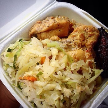 Jamaican Grille - Curry Chicken with veggies and rice and a plantain! So delicious - Caribbean Near Me - Raleigh, North Carolina Jamaican Grille - Curry Chicken with veggies and rice and a plantain! So delicious - Caribbean Near Me - Raleigh, North Carolina