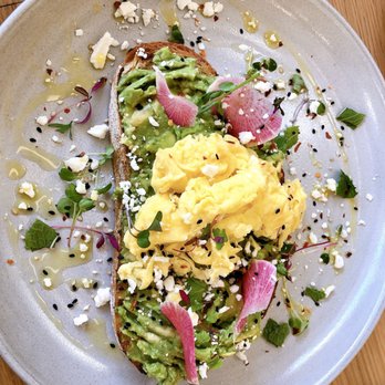 Everyday Eatery - Avocado Toast added Scrambled Egg - Cafes Near Me - Irvine, California Everyday Eatery - Avocado Toast added Scrambled Egg - Cafes Near Me - Irvine, California