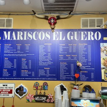 Mariscos El Guero - the menu of the restaurant - Seafood Near Me - West Covina, California Mariscos El Guero - the menu of the restaurant - Seafood Near Me - West Covina, California