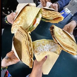 5 diff crepes we ordered - All amazing 5 diff crepes we ordered - All amazing