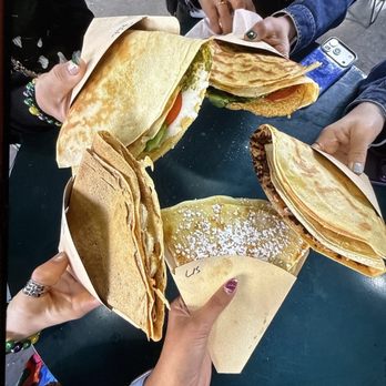 Holy Crepes! - 5 diff crepes we ordered - All amazing - Creperies Near Me - New Orleans, Louisiana Holy Crepes! - 5 diff crepes we ordered - All amazing - Creperies Near Me - New Orleans, Louisiana