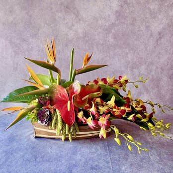 Mona Floral Design - Luau Arrangement Festivity - Florists Near Me - Martinez, California Mona Floral Design - Luau Arrangement Festivity - Florists Near Me - Martinez, California