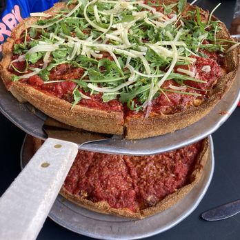 Blue Line Pizza - Large Sausage, Hot Honey and Arugula - Pizza Near Me - Burlingame, California