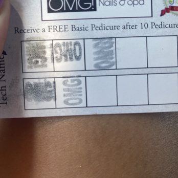 OMG Nails & Spa - Been here 8 times, 3 times were before the stamp card - Nail Salons Near Me - Chandler, Arizona