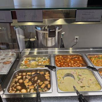 Rice Away Thai Express - Vegetable soup, curry, tom yum soup, eggs and pork in buffet - Thai Near Me - Boston, Massachusetts Rice Away Thai Express - Vegetable soup, curry, tom yum soup, eggs and pork in buffet - Thai Near Me - Boston, Massachusetts