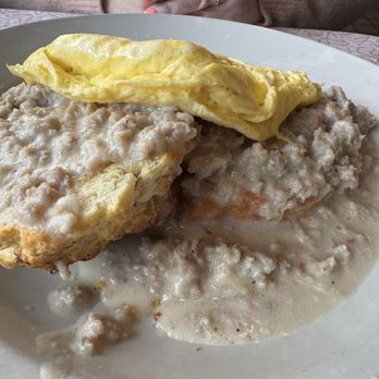 Other Side Diner - Biscuits with sausage gravy and two eggs - Diners Near Me - Portland, Maine Other Side Diner - Biscuits with sausage gravy and two eggs - Diners Near Me - Portland, Maine