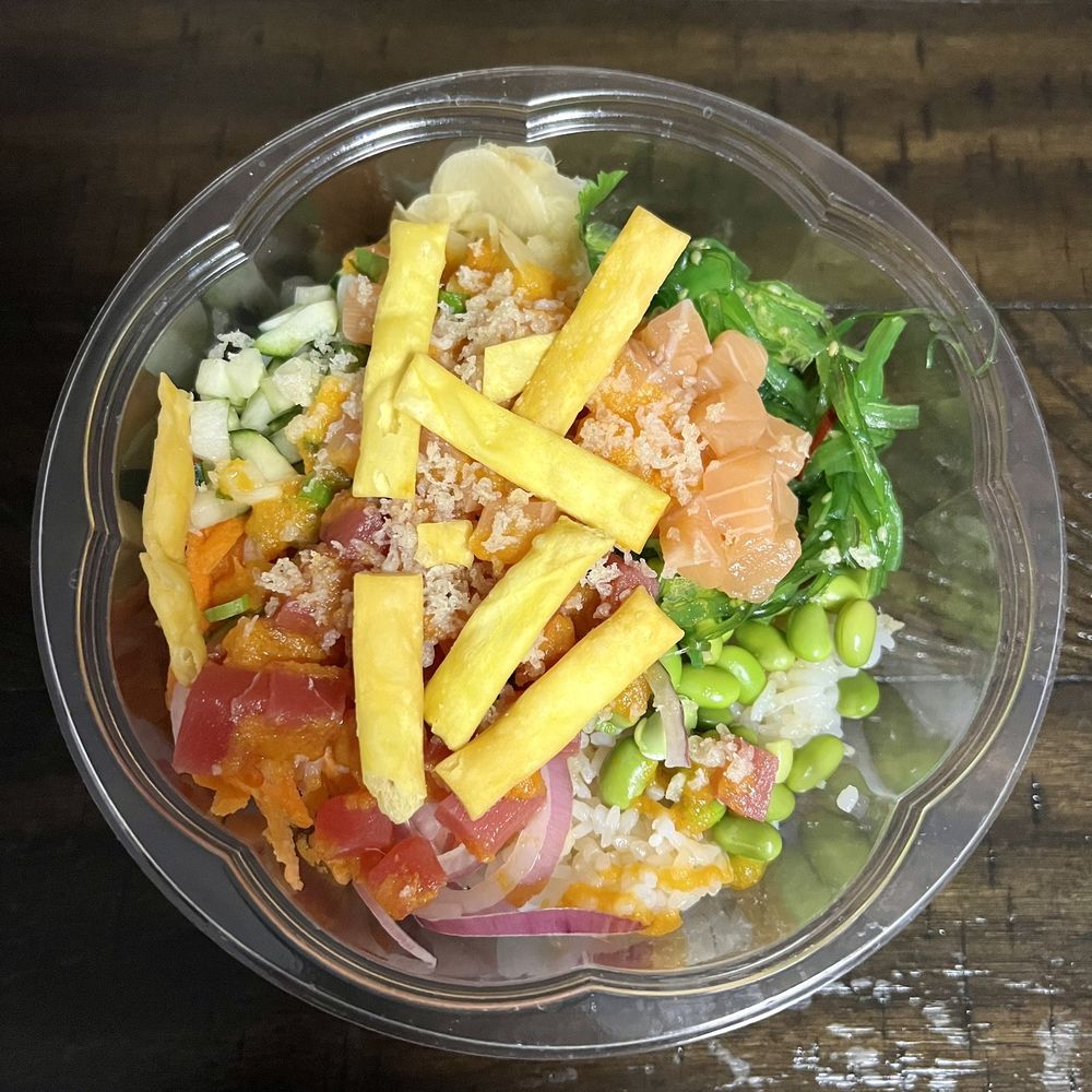 Poke Express - Tuna and Salmon on Sushi Rice with Toppings and Crunch - Coffee & Tea Near Me - Fair Lawn, New Jersey Poke Express - Tuna and Salmon on Sushi Rice with Toppings and Crunch - Coffee & Tea Near Me - Fair Lawn, New Jersey