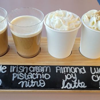 Loud'n Roasted Coffee Roasters - coffee flight - Coffee Roasteries Near Me - Chantilly, Virginia