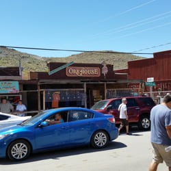 Ore House Rock & Gift Shop - View of store front from Oatman Motel Restaurant and Saloon across the main road.