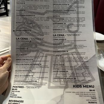Neza Mexican Restaurant - Street foods/entrees menu 2026 - Mexican Near Me - Warwick, Rhode Island