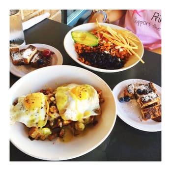 Dish Society - Pork belly hash, southwest scramble and nutella bites - New American Near Me - Katy, Texas Dish Society - Pork belly hash, southwest scramble and nutella bites - New American Near Me - Katy, Texas