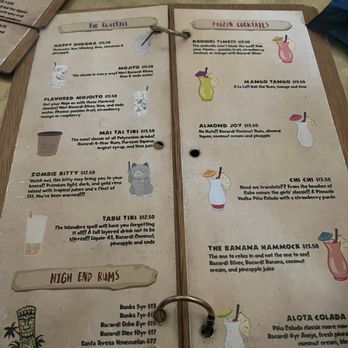 The Drunk Munk - Bar cocktail menu - Polynesian Near Me - Scottsdale, Arizona The Drunk Munk - Bar cocktail menu - Polynesian Near Me - Scottsdale, Arizona