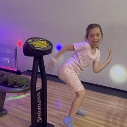 Brielle celebrating her first spare