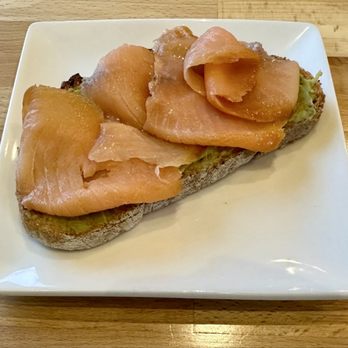 Simmer Coffee House - Smoked salmon and avocado toast, May 2026. - Coffee & Tea Near Me - Cary, North Carolina