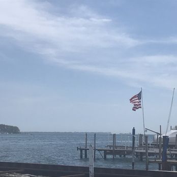 JP Waterfront - View from patio. - Bars Near Me - Gibraltar, Michigan