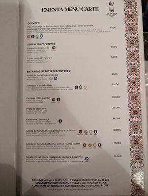 Menu photo 6 A Severa Lisbon, 11 Menu photo 6 A Severa Lisbon, 11