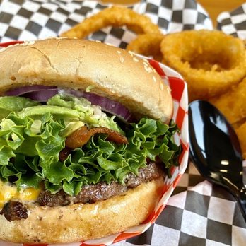Burger Rush - Avocado, Bacon and Cheese Burger, $9.20 - Burgers Near Me - Tempe, Arizona