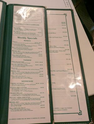 Menu photo 8 Versailles Miami, FL