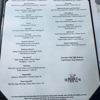 The Purple Pig - Menu - Tapas/Small Plates Near Me - Chicago, Illinois