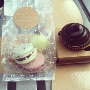 SWEET - S'mores cupcake & green tea, earl grey, raspberry, hazelnut macarons. - Coffee & Tea Near Me - Houston, Texas SWEET - S'mores cupcake & green tea, earl grey, raspberry, hazelnut macarons. - Coffee & Tea Near Me - Houston, Texas