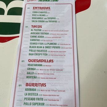 Tacombi - Menu - Tacos Near Me - Forest Hills, New York Tacombi - Menu - Tacos Near Me - Forest Hills, New York