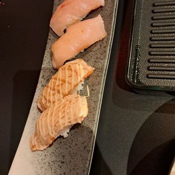 Chubby Cattle - Seared Salmon Nigri - Barbeque Near Me - New York, New York