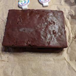 My vegan ice cream cake. $40 Small. They refused to decorate to for my birthday said hubby.