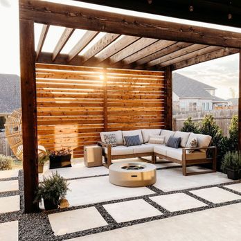 Georgetown Fence & Deck - Modern Pergola with Privacy Screen - Fences & Gates Near Me - Georgetown, Texas Georgetown Fence & Deck - Modern Pergola with Privacy Screen - Fences & Gates Near Me - Georgetown, Texas